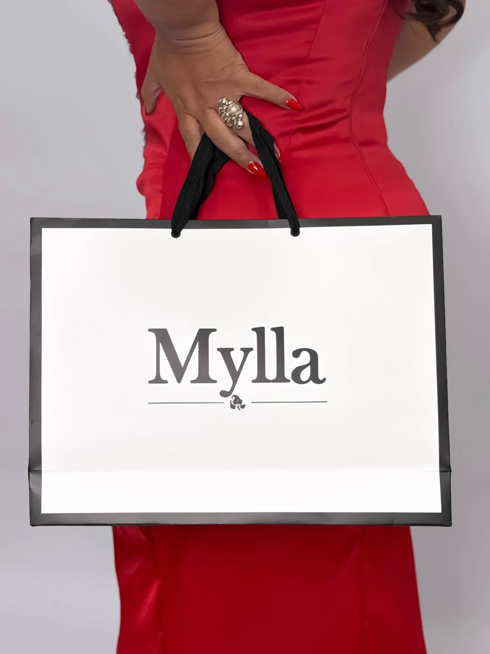 Sacola personalizada — Preto e branco